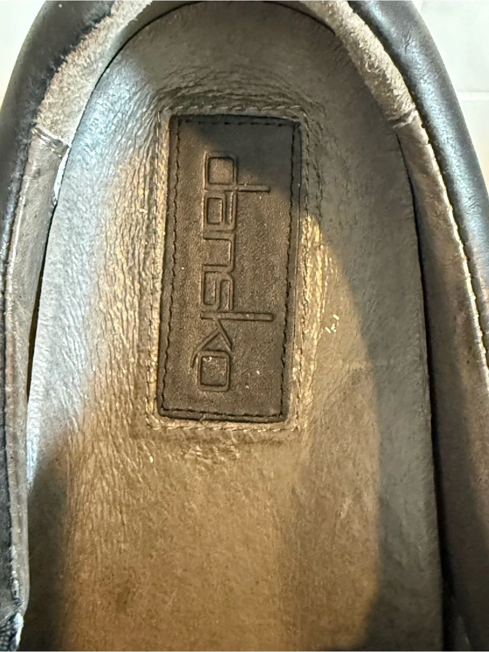 Dansko Black Men's Slip-On Work Loafers
